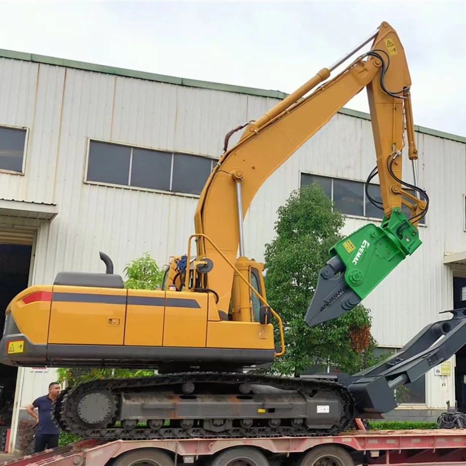 Car Dismantling System To Suit 20ton To 30ton Excavator Construction Machinery Shear Attachment For Car Recycling