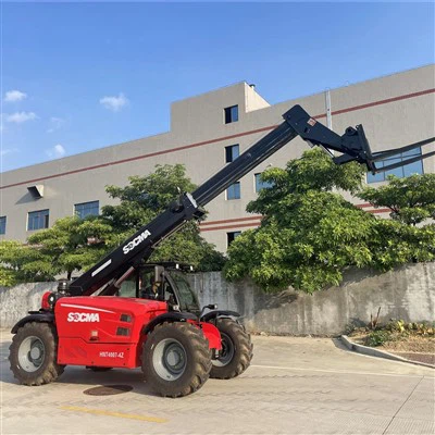 4 Ton 7 Meter Hydraulische Aandrijving Mechanische Mini Kleine Telescooplader Telescopische Lader Vorkheftruck Prijs