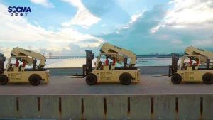 Op zwaar werk berekende vorkheftruck kraan 40 Ton