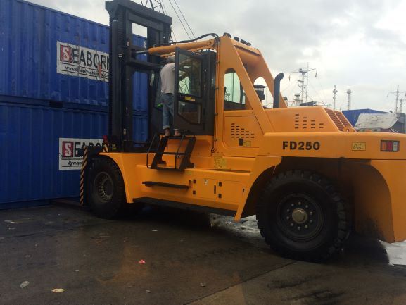 25 ton zware vorkheftruck nieuwe stijl werk in haven en depot