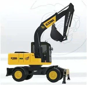 SOCMA 8 ton 8t elektrische graafmachine op banden Lihtium-batterij