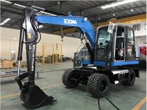 9 TON ELEKTRISCHE WIELEN GRAAFMACHINE